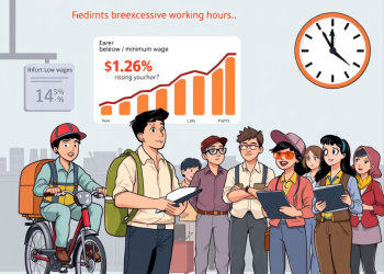 Meningkatnya Proporsi Pekerja dengan Upah di Bawah UMR dan Jam Kerja yang Berlebihan
