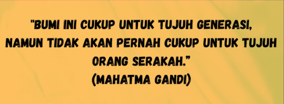 Kecemasan akan Keserakahan