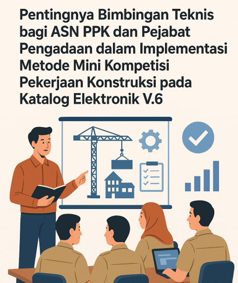Pentingnya Bimbingan Teknis bagi ASN PPK dan Pejabat Pengadaan dalam Implementasi Metode Mini Kompetisi Pekerjaan Konstruksi pada Katalog Elektronik V.6