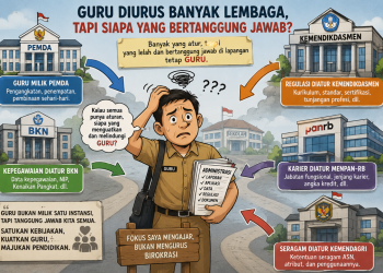 Guru: Diurus Banyak Lembaga, Tapi Siapa yang Benar-Benar Bertanggung Jawab?