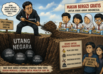 Gali Lubang Tutup Utang Demi Makan Bergizi Gratis