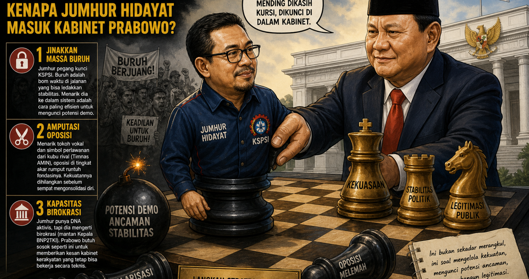 Catur Politik: Mengapa Mohammad Jumhur Hidayat Masuk Kabinet Prabowo Subianto?