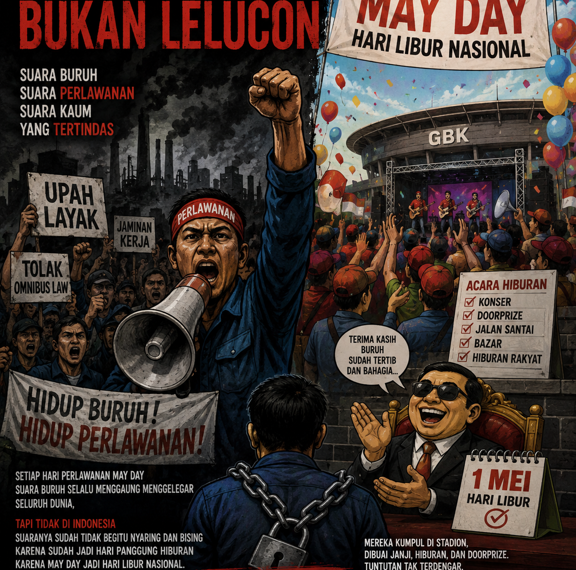 SUARA BURUH BUKAN LELUCON