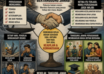 Ketika Perusahaan Mengambil Tenaga dan Risiko Pekerja, Maka Mereka Juga Wajib Bertanggung Jawab