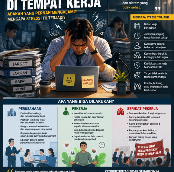 STRESS DI TEMPAT KERJA: KETIKA PEKERJA BUKAN TIDAK KUAT, TETAPI BEBAN KERJANYA SUDAH TIDAK SEHAT