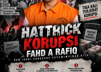 Hattrick Korupsi Fahd A Rafiq dan Ironi Panggung Kepemimpinan Kita