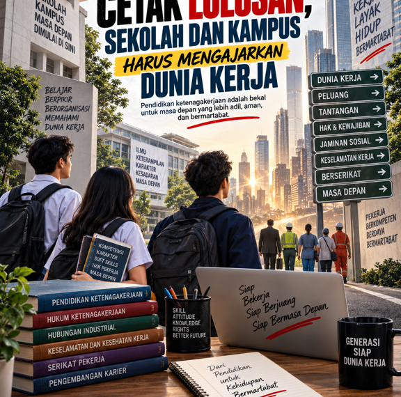 Jangan Hanya Cetak Lulusan, Sekolah dan Kampus Harus Mengajarkan Dunia Kerja