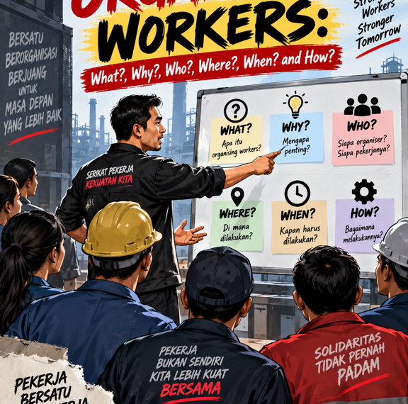 ORGANISING WORKERS: Membangun Kekuatan Pekerja dari Tempat Kerja